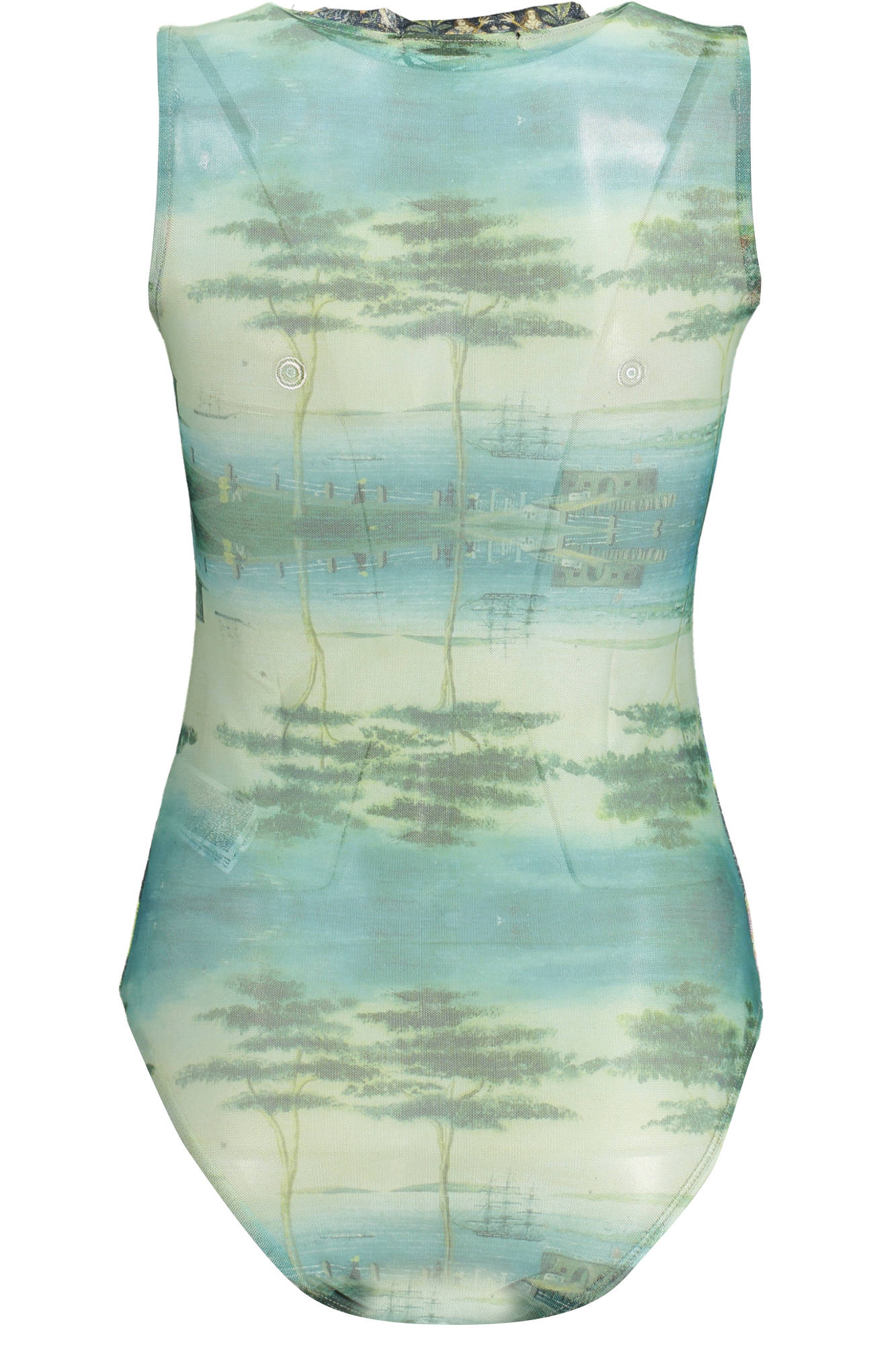 DESIGUAL BODY TANK TOP WOMAN, ZÖLD