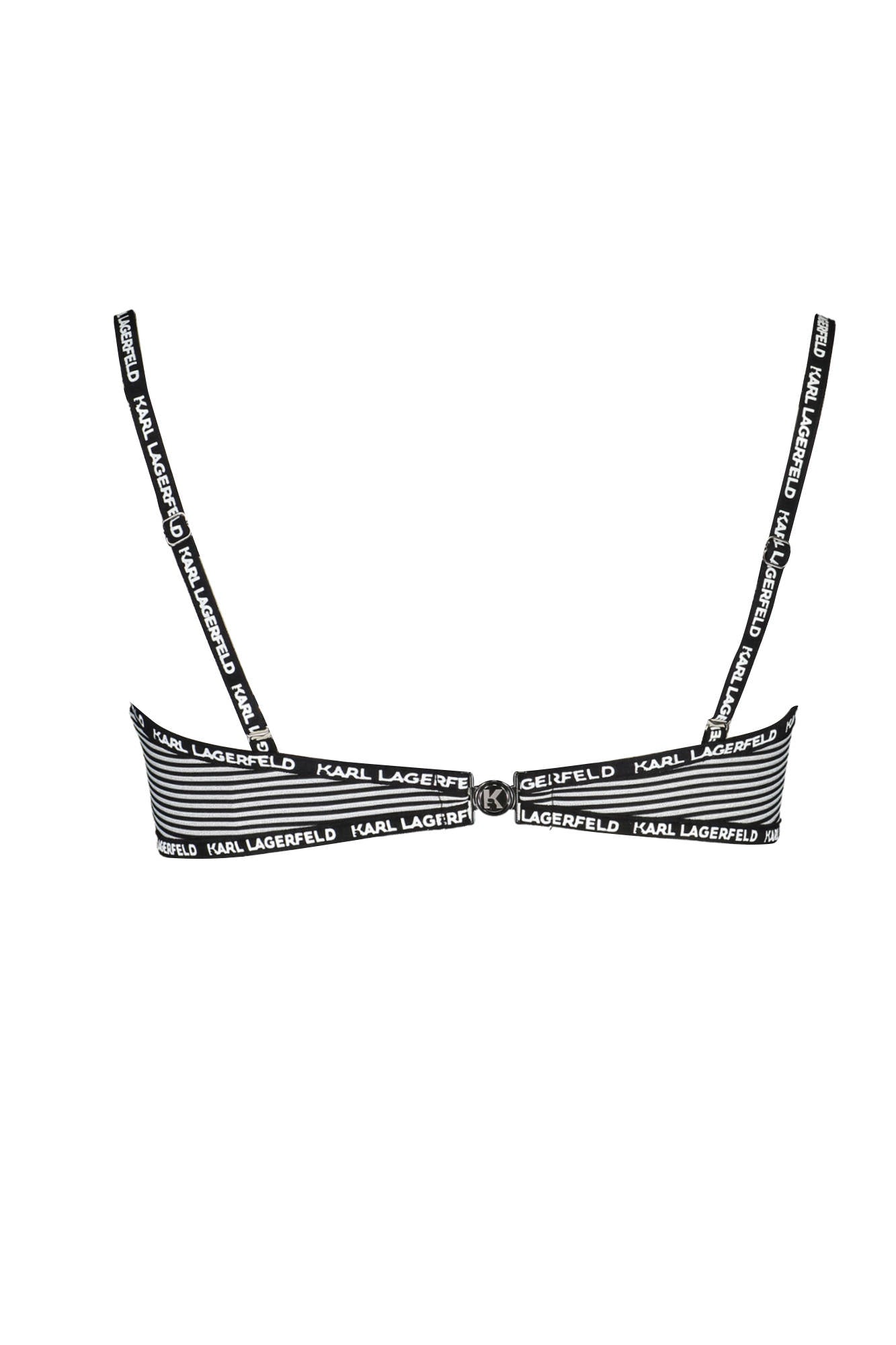 KARL LAGERFELD BEACHWEAR NŐI FÜRDŐRUHA FELSŐ FEKETE