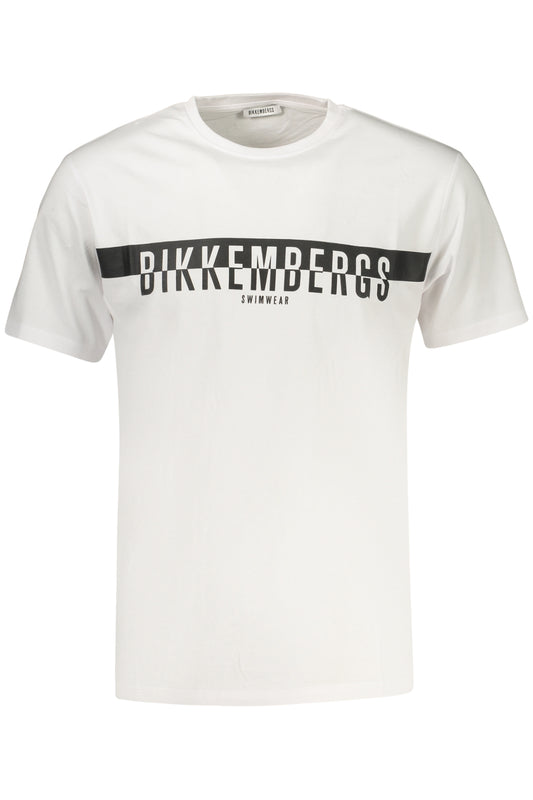 BIKKEMBERGS FÉRFI RÖVID UJJÚ PÓLÓ, FEHÉR
