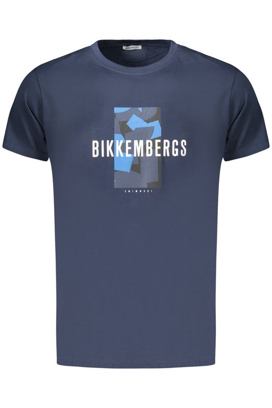 BIKKEMBERGS FÉRFI RÖVID UJJÚ PÓLÓ, KÉK