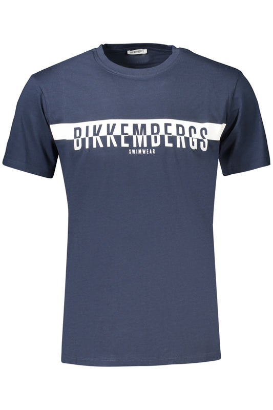 BIKKEMBERGS FÉRFI RÖVID UJJÚ PÓLÓ, KÉK