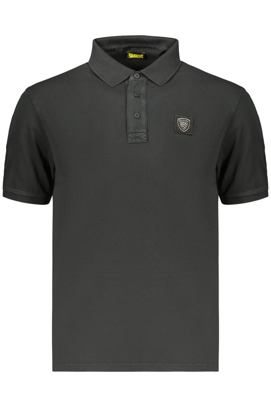 BLAUER APPAREL FÉRFI RÖVID UJJÚ PÓLÓ, FEKETE
