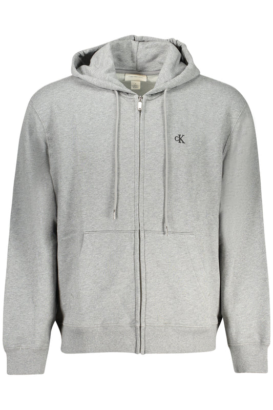 CALVIN KLEIN FÉRFI CIPZÁROS PULÓVER SZÜRKE