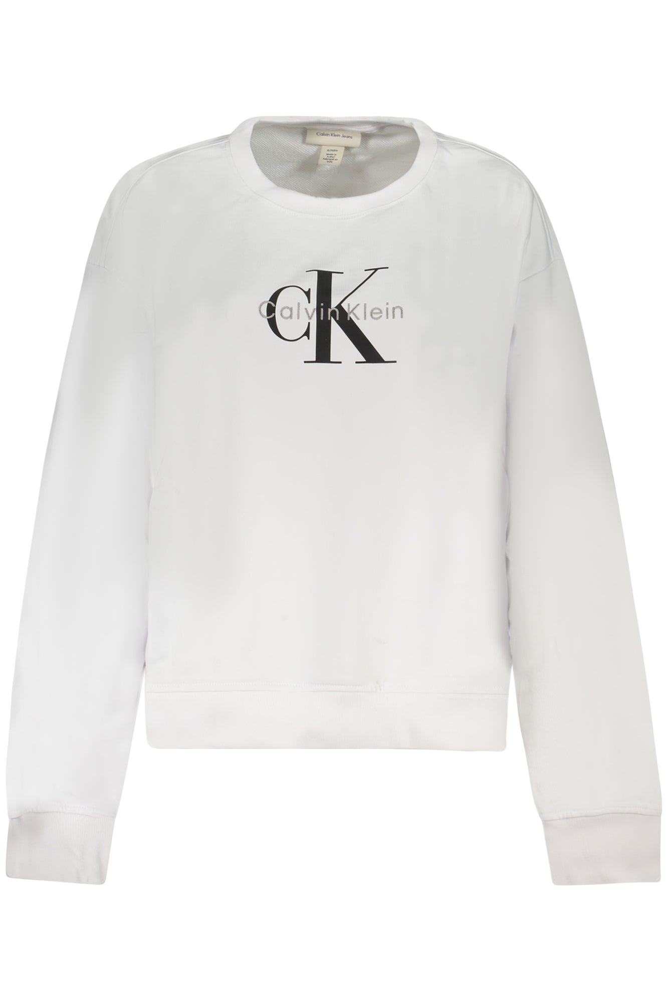 CALVIN KLEIN NŐI CIPZÁROS PULÓVER FEHÉR