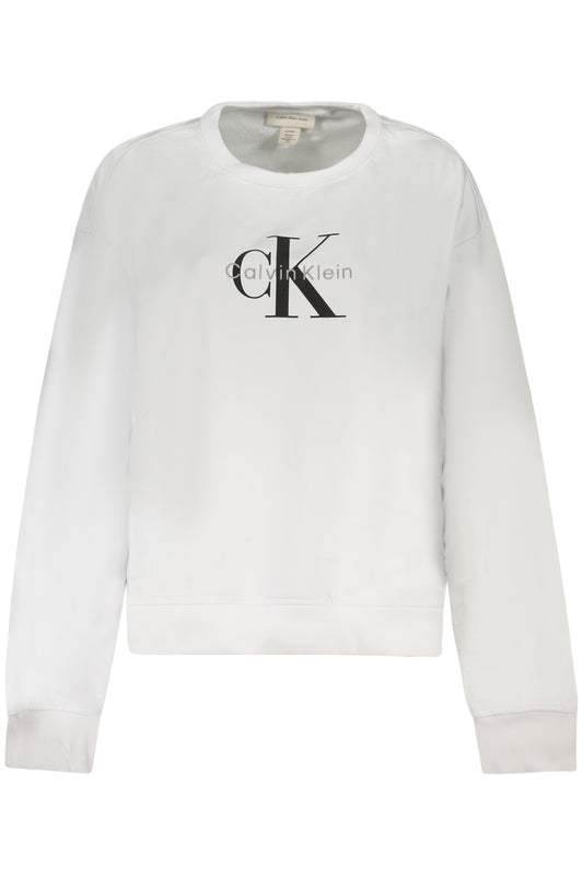 CALVIN KLEIN NŐI CIPZÁROS PULÓVER FEHÉR