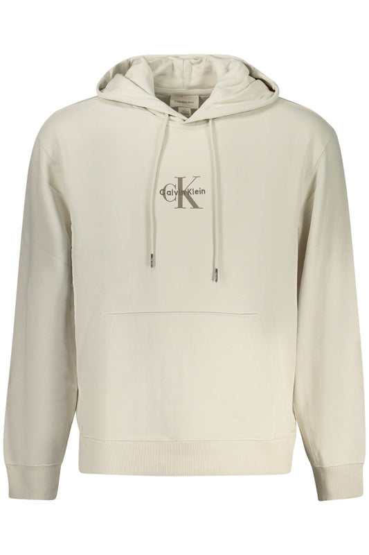 CALVIN KLEIN FÉRFI CIPZÁRAS PULÓVER, BÉZS