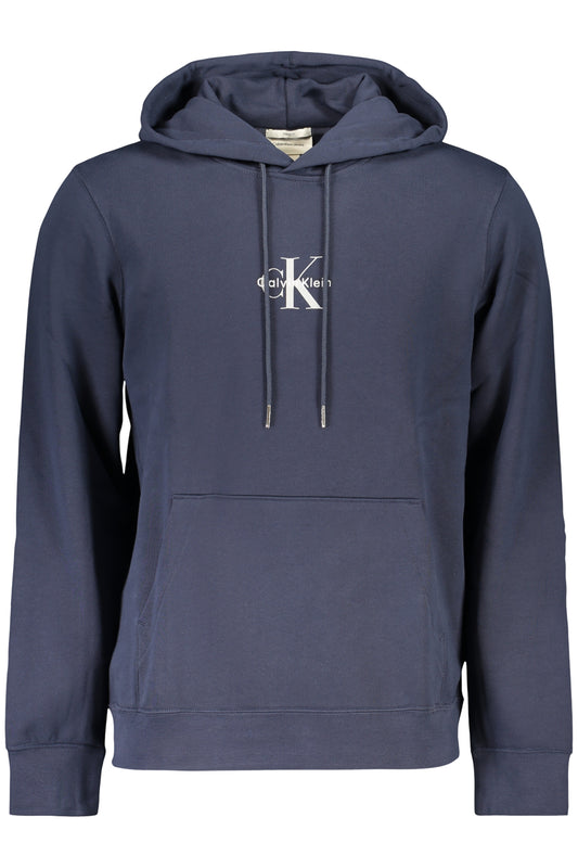 CALVIN KLEIN FÉRFI KÉK CIPZÁROS PULÓVER