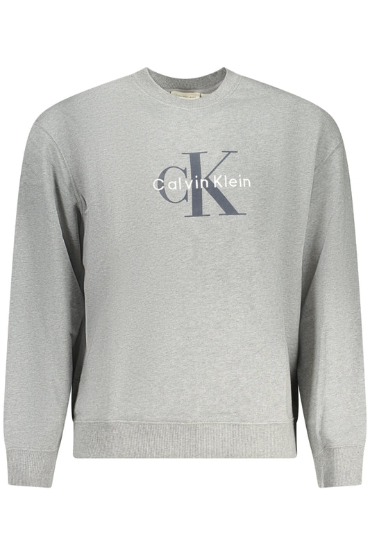 CALVIN KLEIN FÉRFI SZÜRKE CIPZÁROS PULÓVER