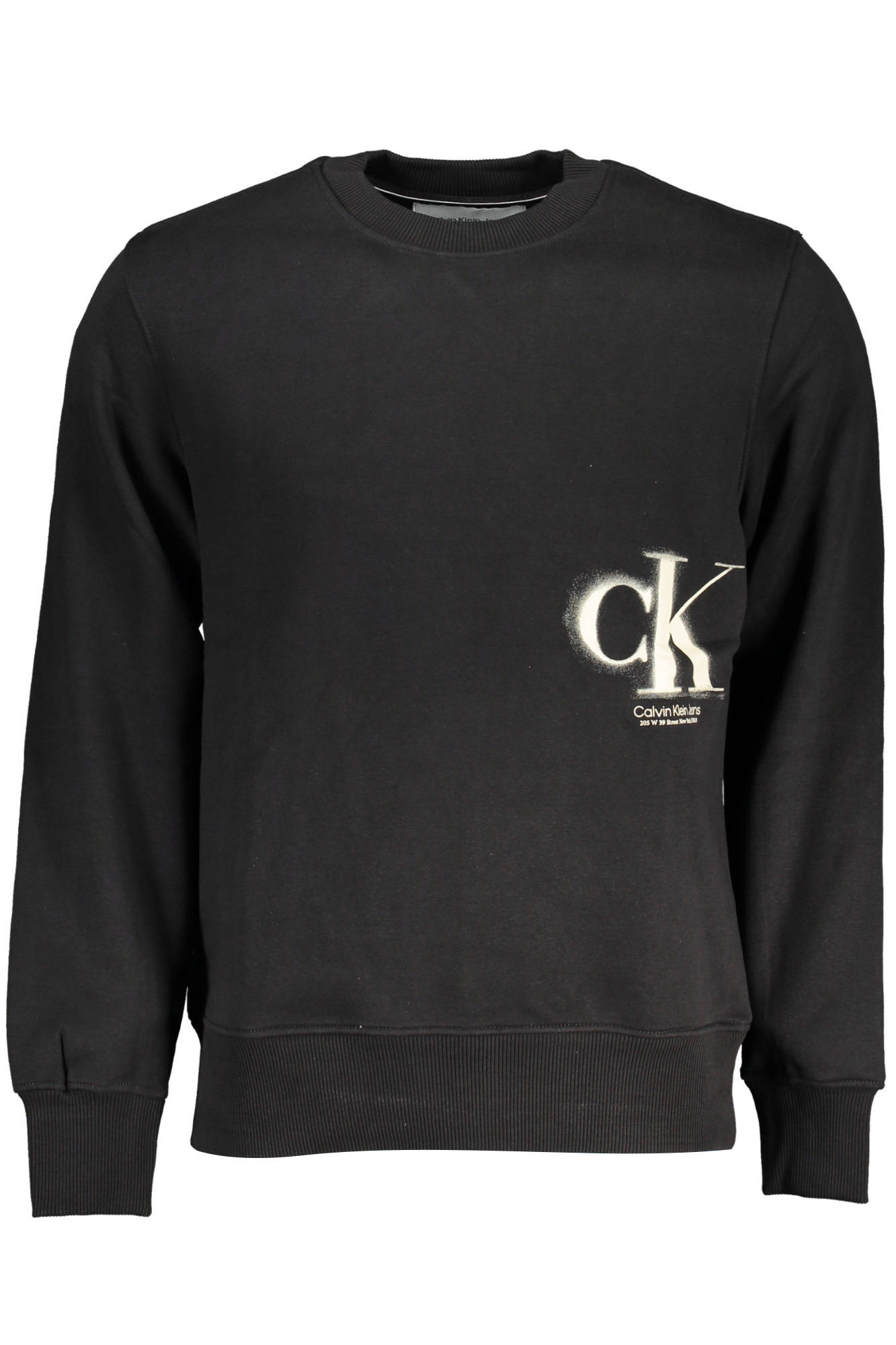 CALVIN KLEIN PULÓPÓL CIPZZÁR NÉLKÜL FEKETE FÉRFI