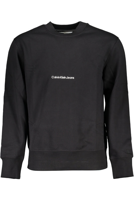 CALVIN KLEIN FÉRFI FEKETE CIPZÁZATLAN PÓLÓ