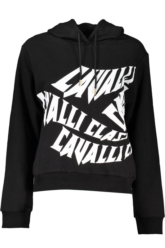CAVALLI OSZTÁLYÚ FEKETE PÓLÓ ZIP NÉLKÜL