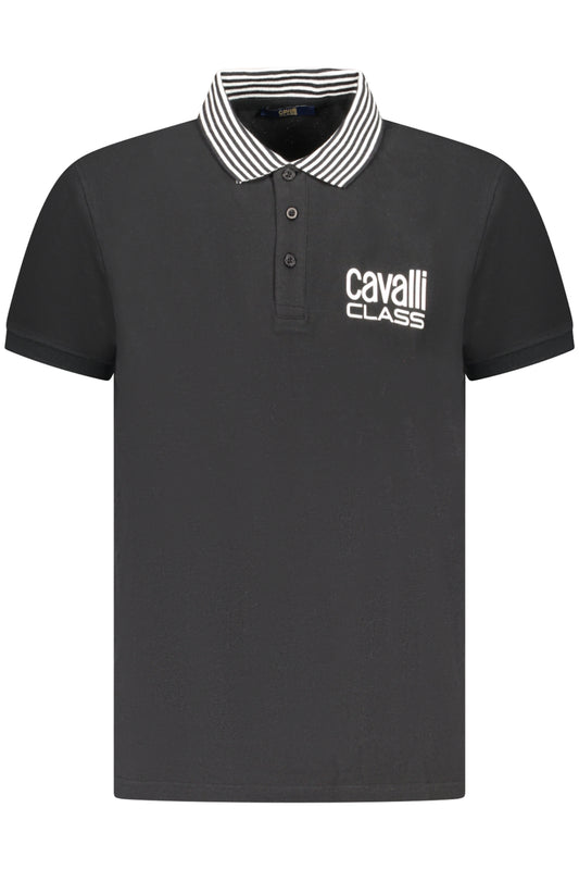 CAVALLI OSZTÁLYÚ POLO RÖVID UJJÚ FÉRFI FEKETE