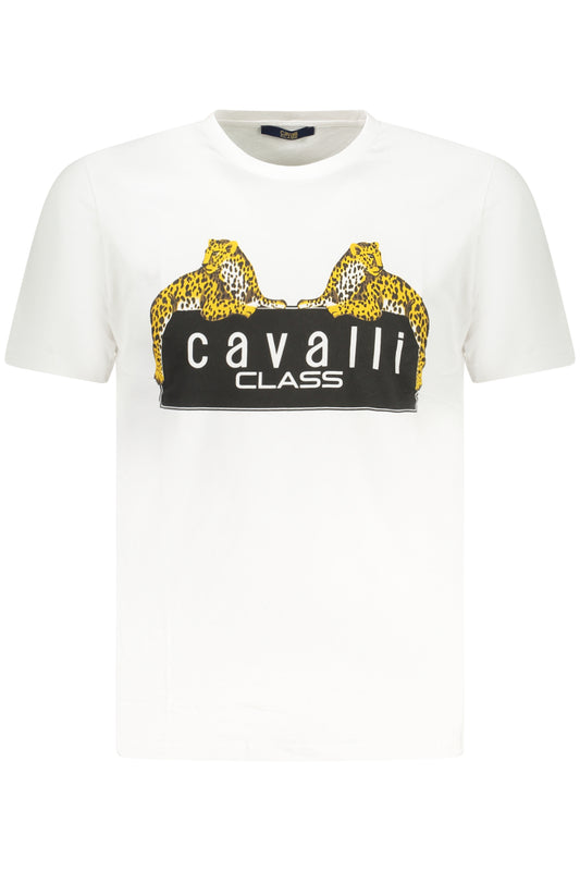 CAVALLI CLASS RÖVID UJJÚ FÉRFI PÓLÓ FEHÉR