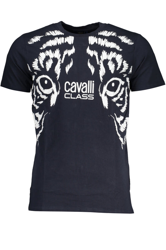 CAVALLI OSZTÁLY FÉRFI RÖVID UJJÚ PÓLÓ, KÉK