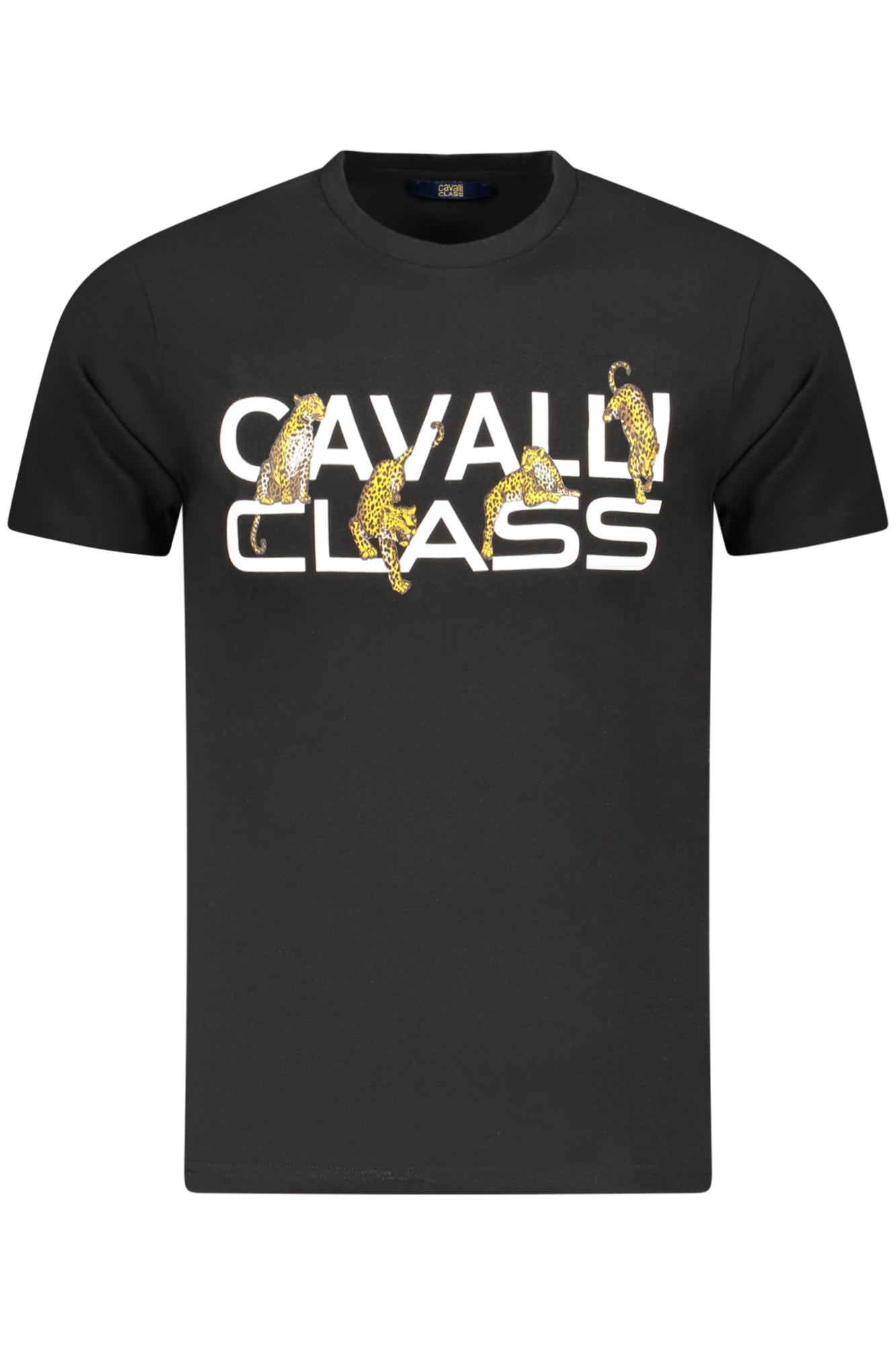 CAVALLI OSZTÁLY RÖVID UJJÚ PÓLÓ FÉRFI FEKETE