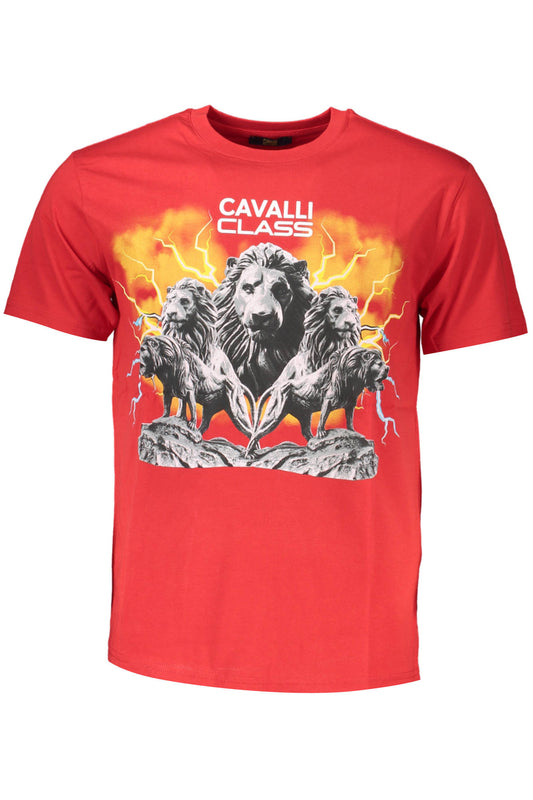 CAVALLI CLASS RÖVID UJJÚ FÉRFI PÓLÓ PIROS