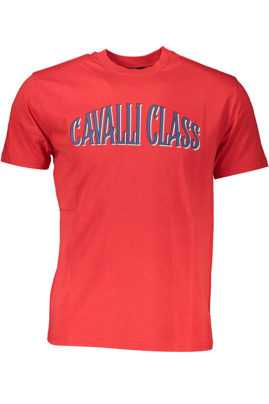 CAVALLI CLASS RÖVID UJJÚ FÉRFI PÓLÓ PIROS