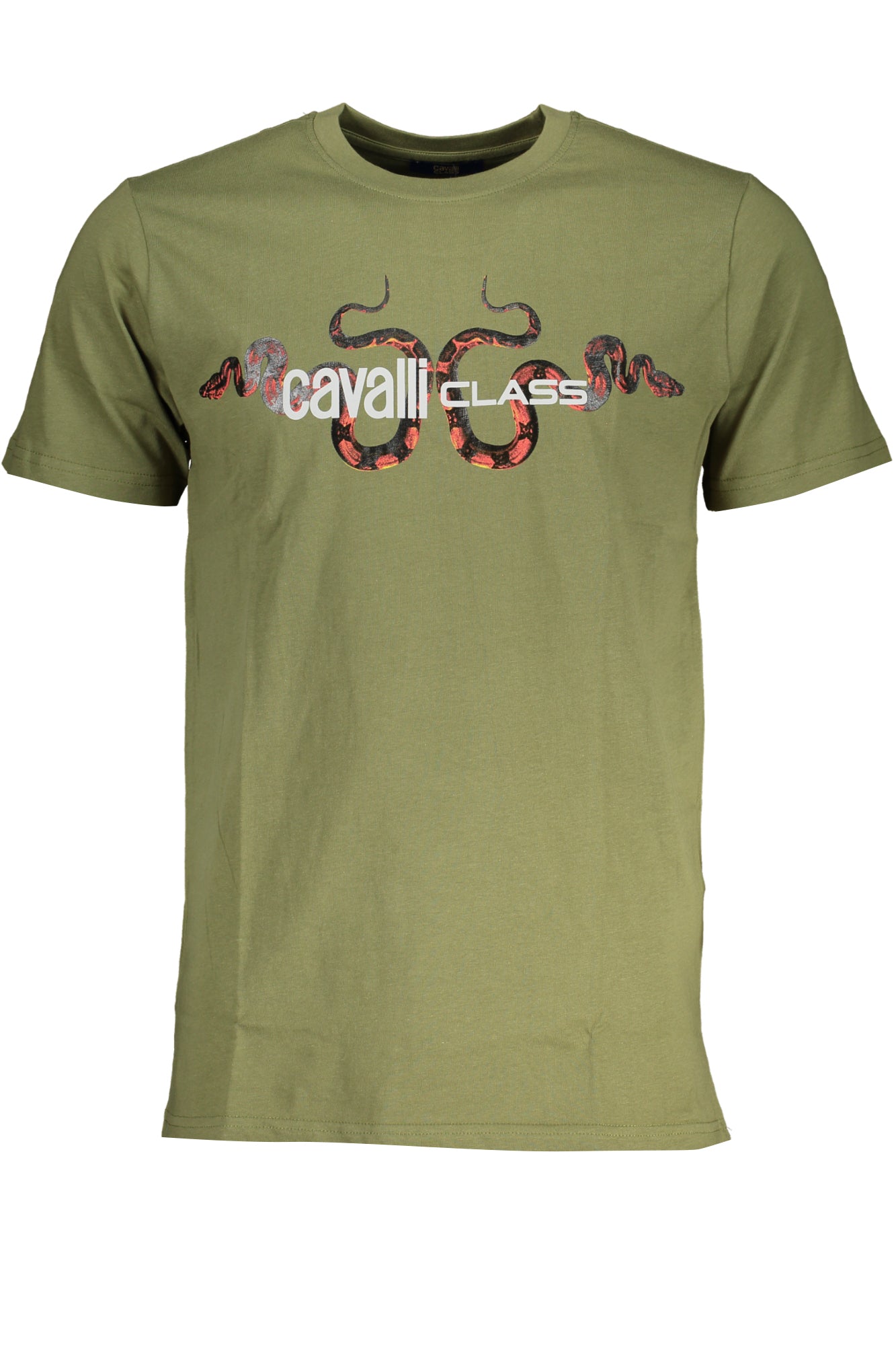 CAVALLI OSZTÁLYÚ ZÖLD FÉRFI RÖVID UJJÚ PÓLÓ