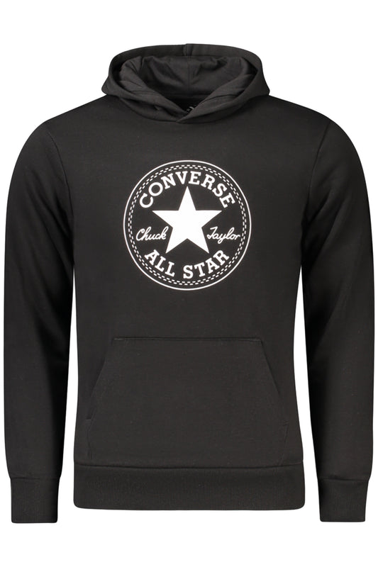Converse fekete cipzáras kapucnis pulóver gyerekeknek