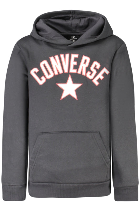 Converse fekete cipzáras kapucnis pulóver gyerekeknek