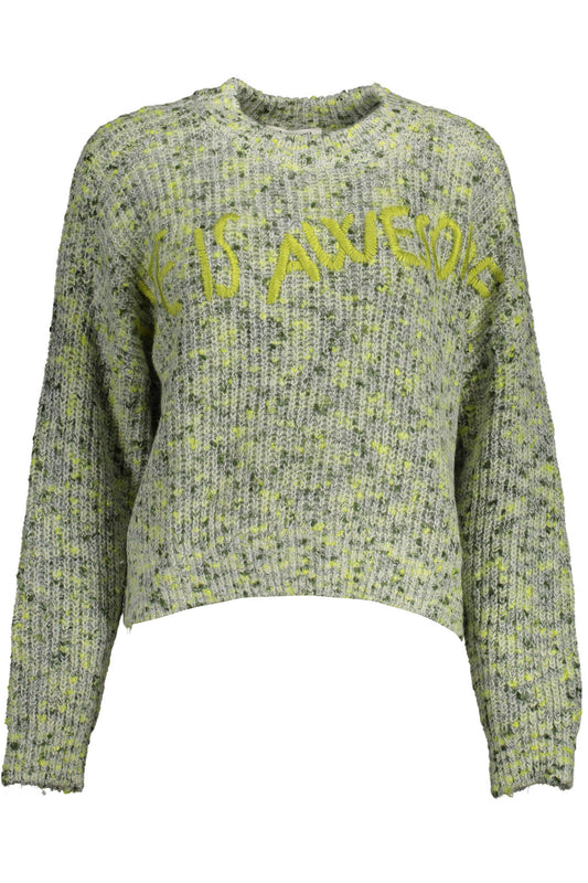 DESIGUAL GREEN NŐI PULÓVER