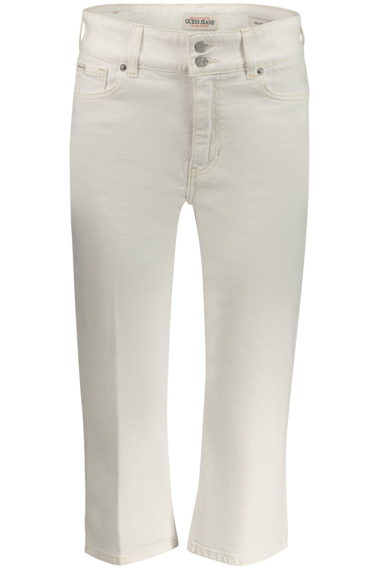 GUESS JEANS NŐI FEHÉR FARMER CAPER