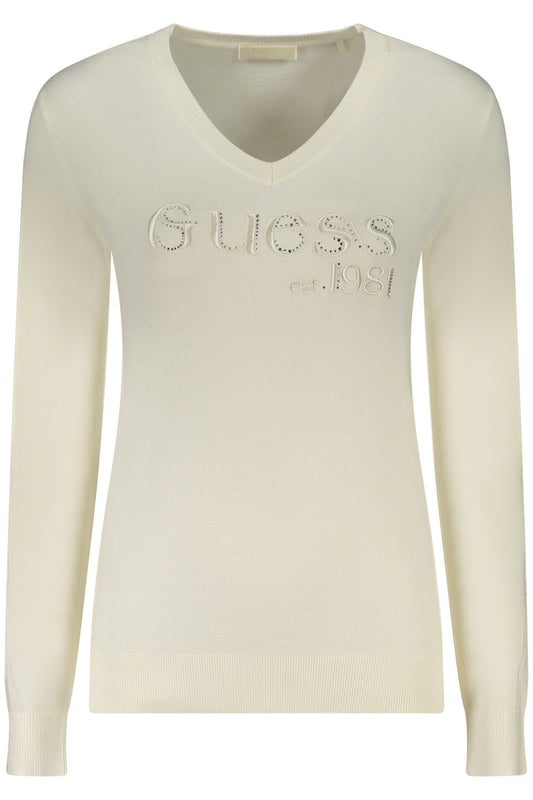 GUESS JEANS NŐI FEHÉR PULÓVER