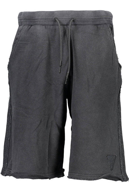GUESS JEANS FEKETE FÉRFI BERMUDA NADRÁG