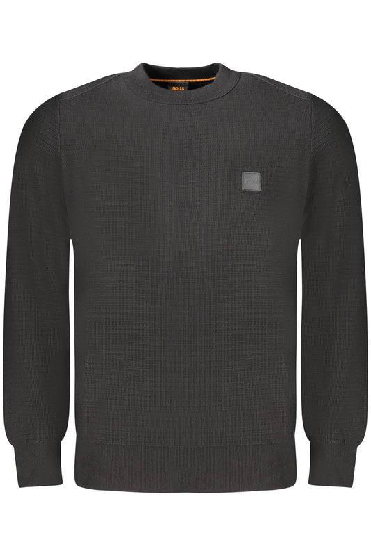 HUGO BOSS FÉRFI FEKETE PULÓVER