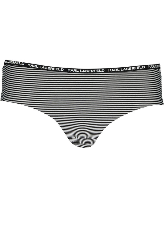 KARL LAGERFELD BEACHWEAR NŐI FÜRDŐRUHA ALSÓ FEKETE