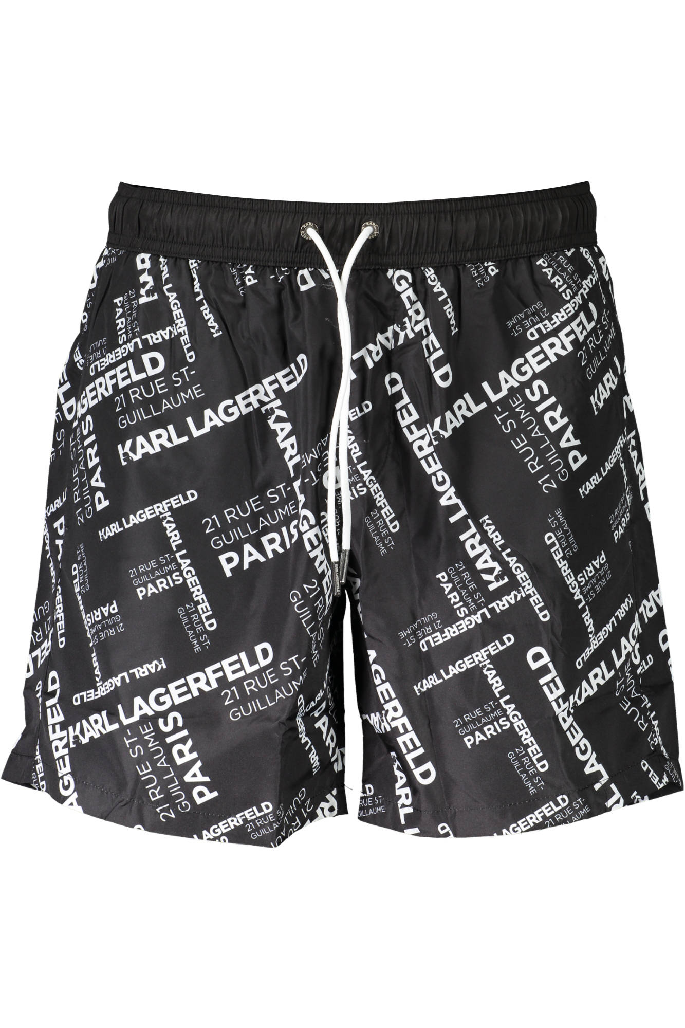 KARL LAGERFELD BEACHWEAR FEKETE FÉRFI FÉRFI FELSŐRUHÁZ