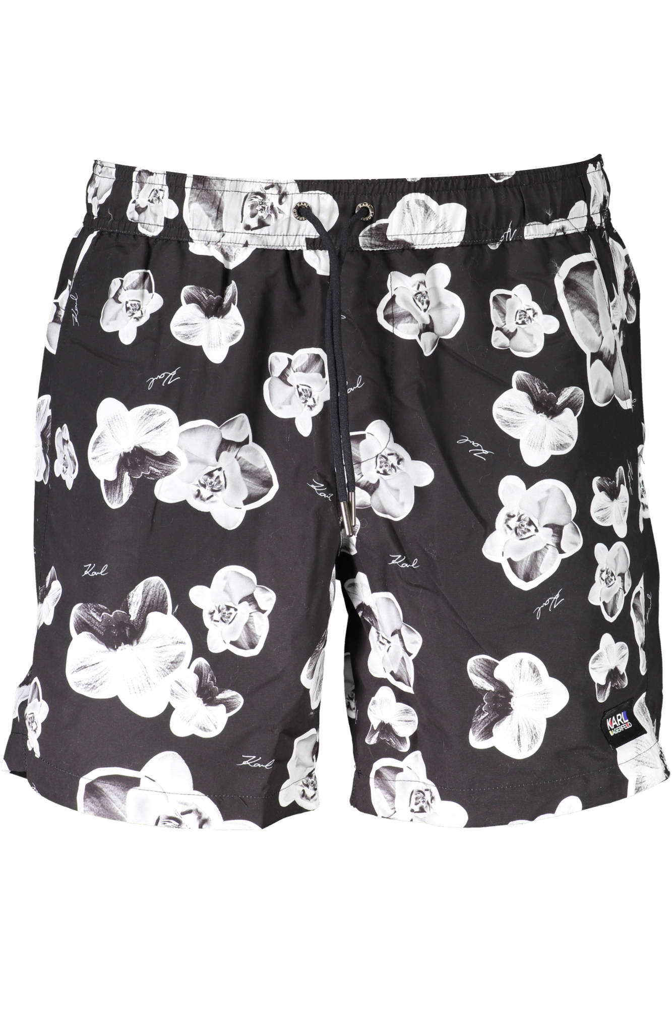 KARL LAGERFELD BEACHWEAR FÉRFI FÜRDŐRUHA FEKETE ALSÓ