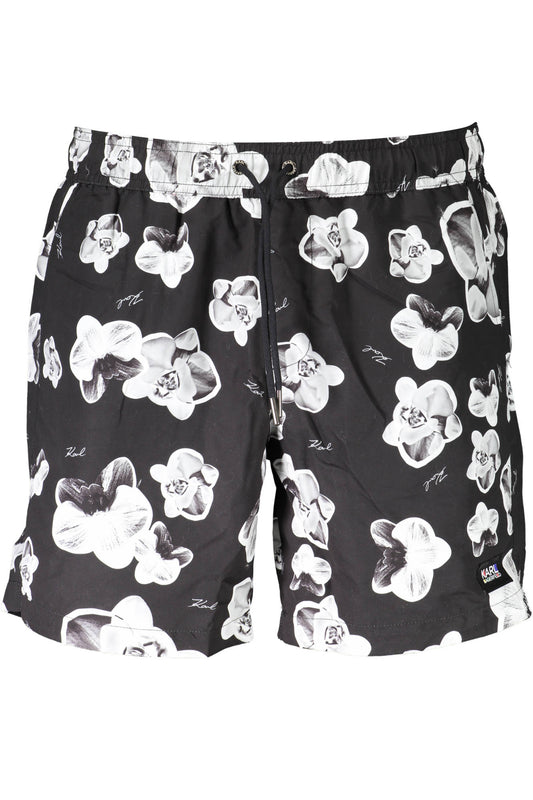 KARL LAGERFELD BEACHWEAR FÉRFI FÜRDŐRUHA FEKETE ALSÓ
