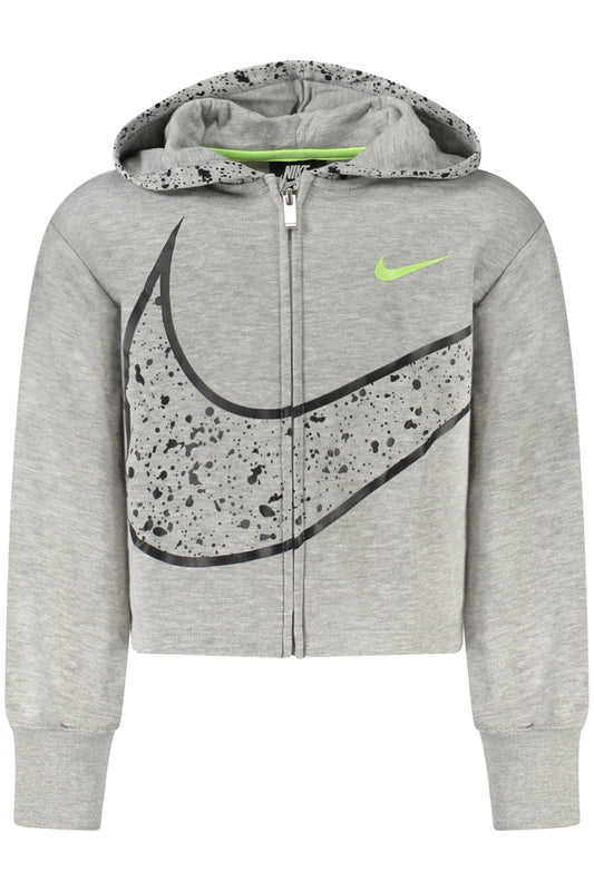 NIKE CIPZÁROS LÁNY PULÓVER, SZÜRKE