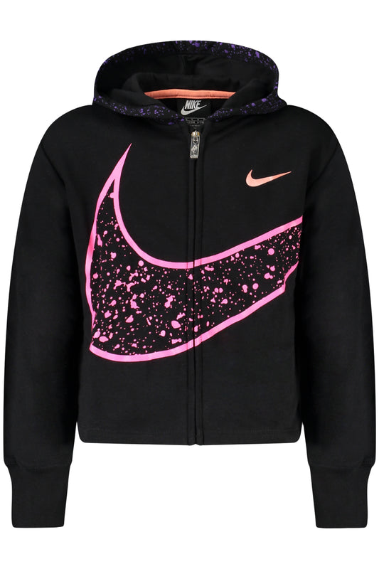 NIKE LÁNY FEKETE CIPZÁROS PULÓVER