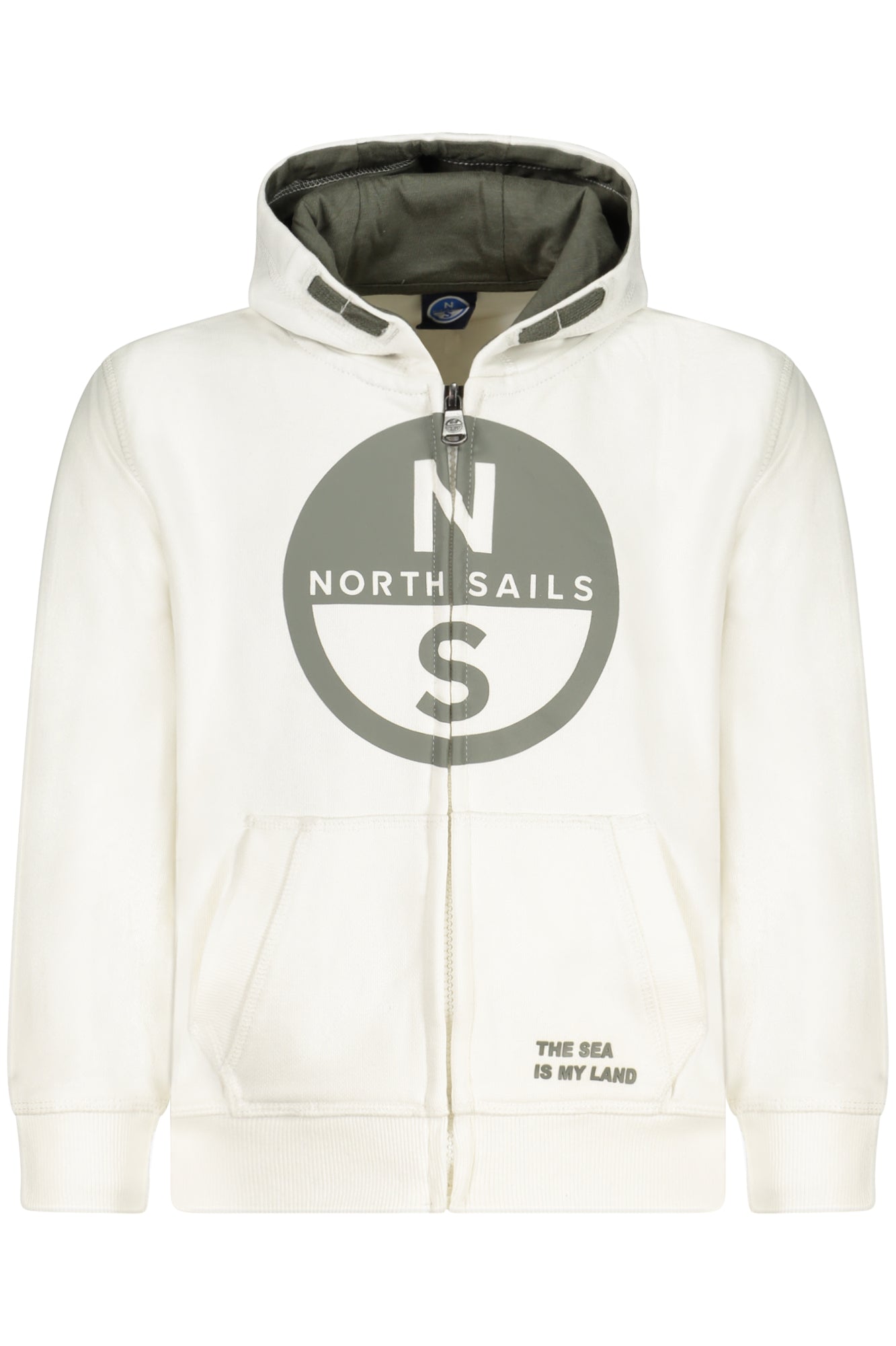 NORTH SAILS GYERMEK FEHÉR CIPZÁROS PULÓVER