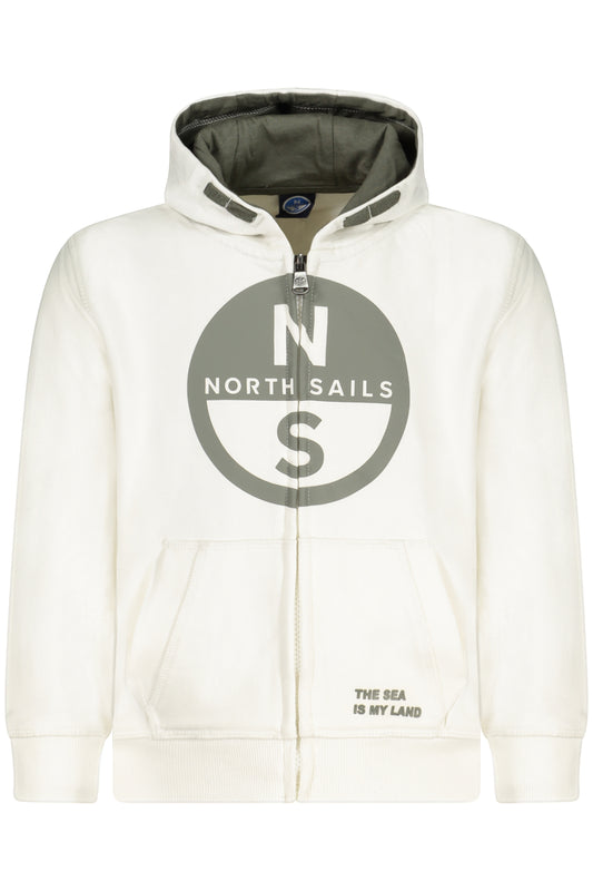 NORTH SAILS GYERMEK FEHÉR CIPZÁROS PULÓVER