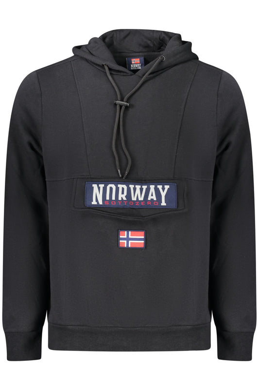 NORWAY 1963 FÉRFI FEKETE CIPZÁROS PULÓVER