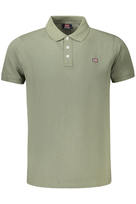 NORVÉGIA 1963 FÉRFI RÖVID UJJÚ POLO GREEN