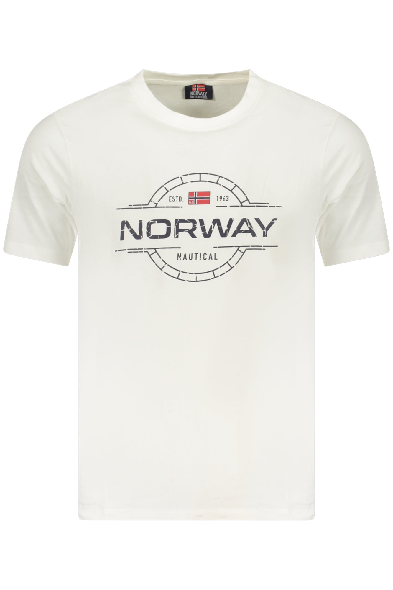 NORVÉGIA 1963 FÉRFI RÖVID UJJÚ PÓLÓ, FEHÉR