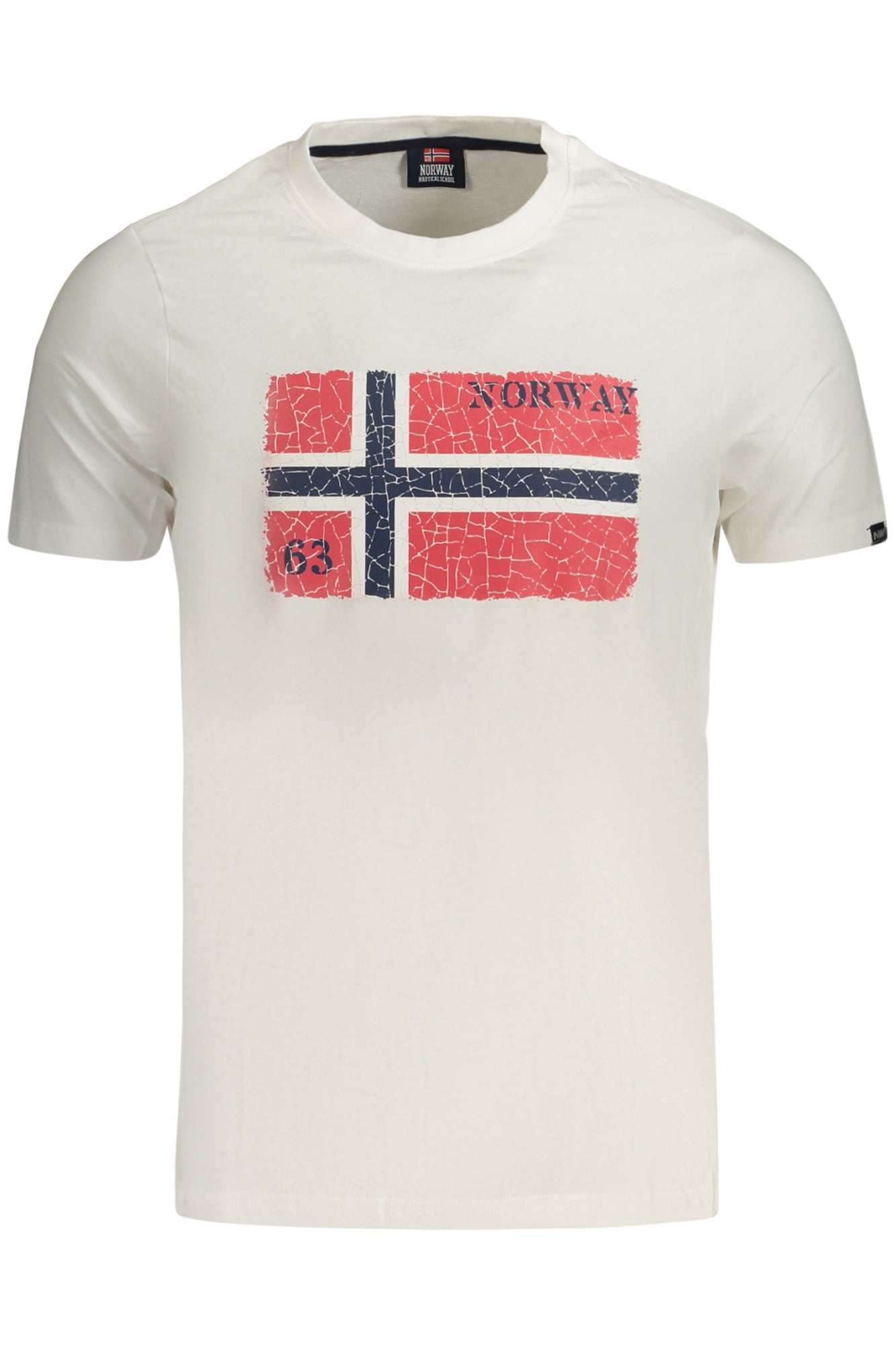 NORVÉGIA 1963 FÉRFI RÖVID UJJÚ PÓLÓ FEHÉR