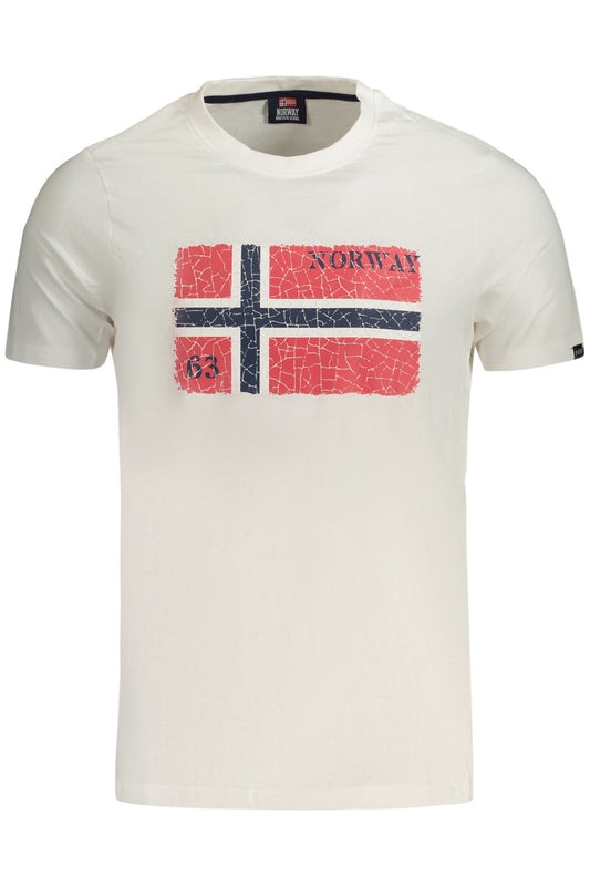 NORVÉGIA 1963 FÉRFI RÖVID UJJÚ PÓLÓ FEHÉR