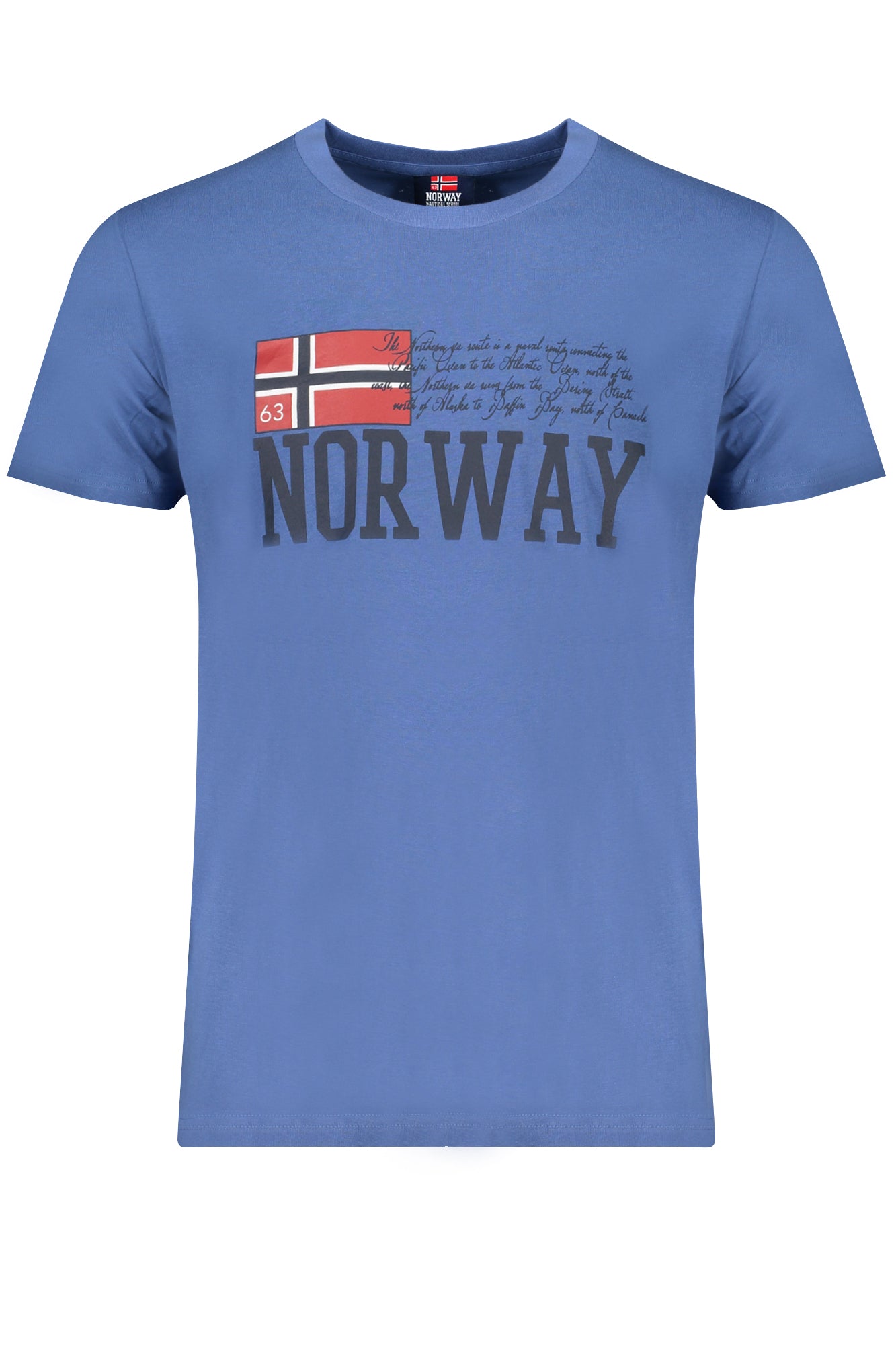 NORVÉGIA 1963 FÉRFI RÖVID UJJÚ PÓLÓ, KÉK