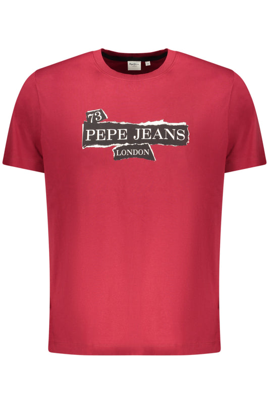 PEPE JEANS FÉRFI RÖVID UJJÚ PÓLÓ, PIROS