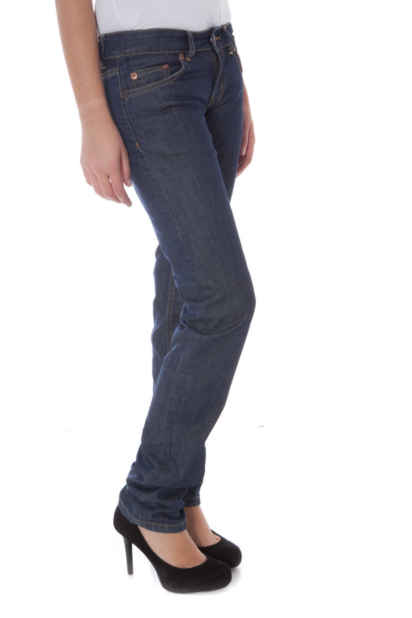KÉK NŐI DENIM DENIM KEMÉNY FARMER