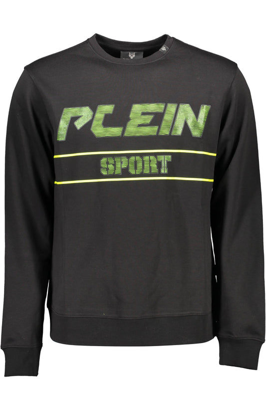PLEIN SPORT PÓLÓ cipzár nélkül, FEKETE