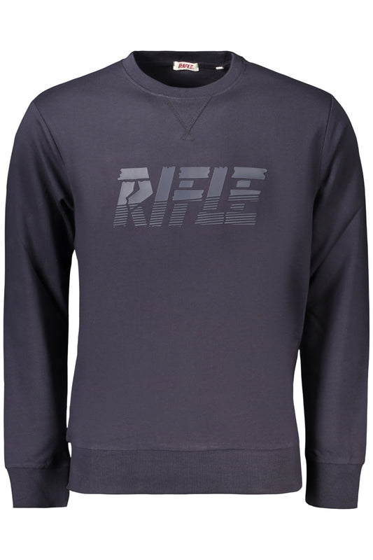 RIFLE FÉRFI CIPZÁRAS PULÓVER, KÉK