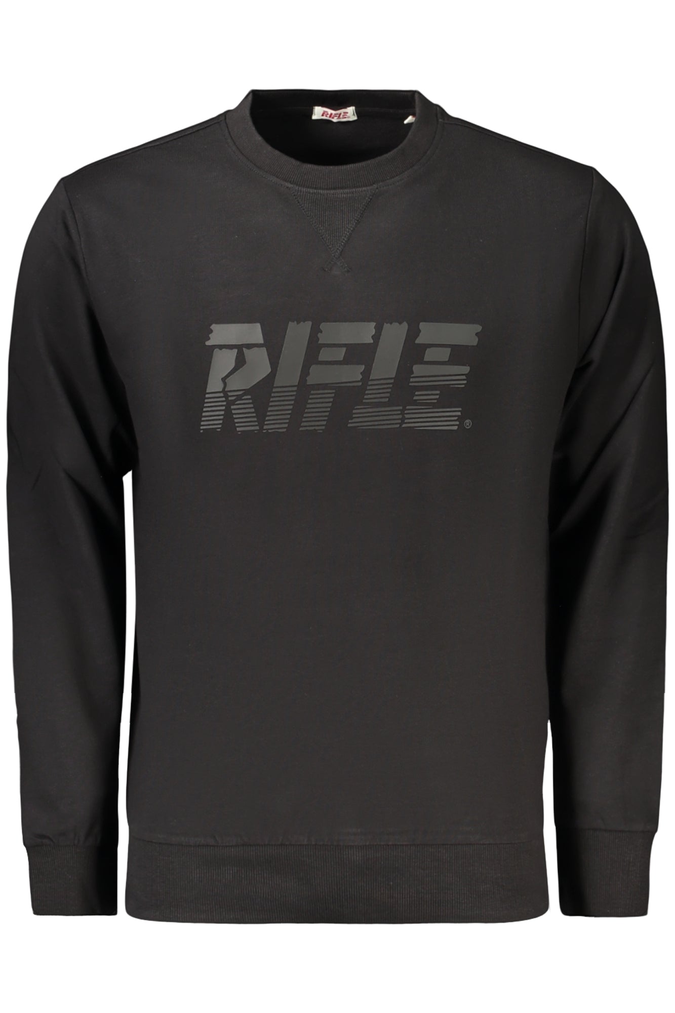 RIFLE FÉRFI FEKETE CIPZÁROS PULÓVER