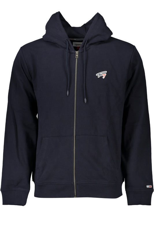 TOMMY HILFIGER FÉRFI KÉK cipzáros pulóver