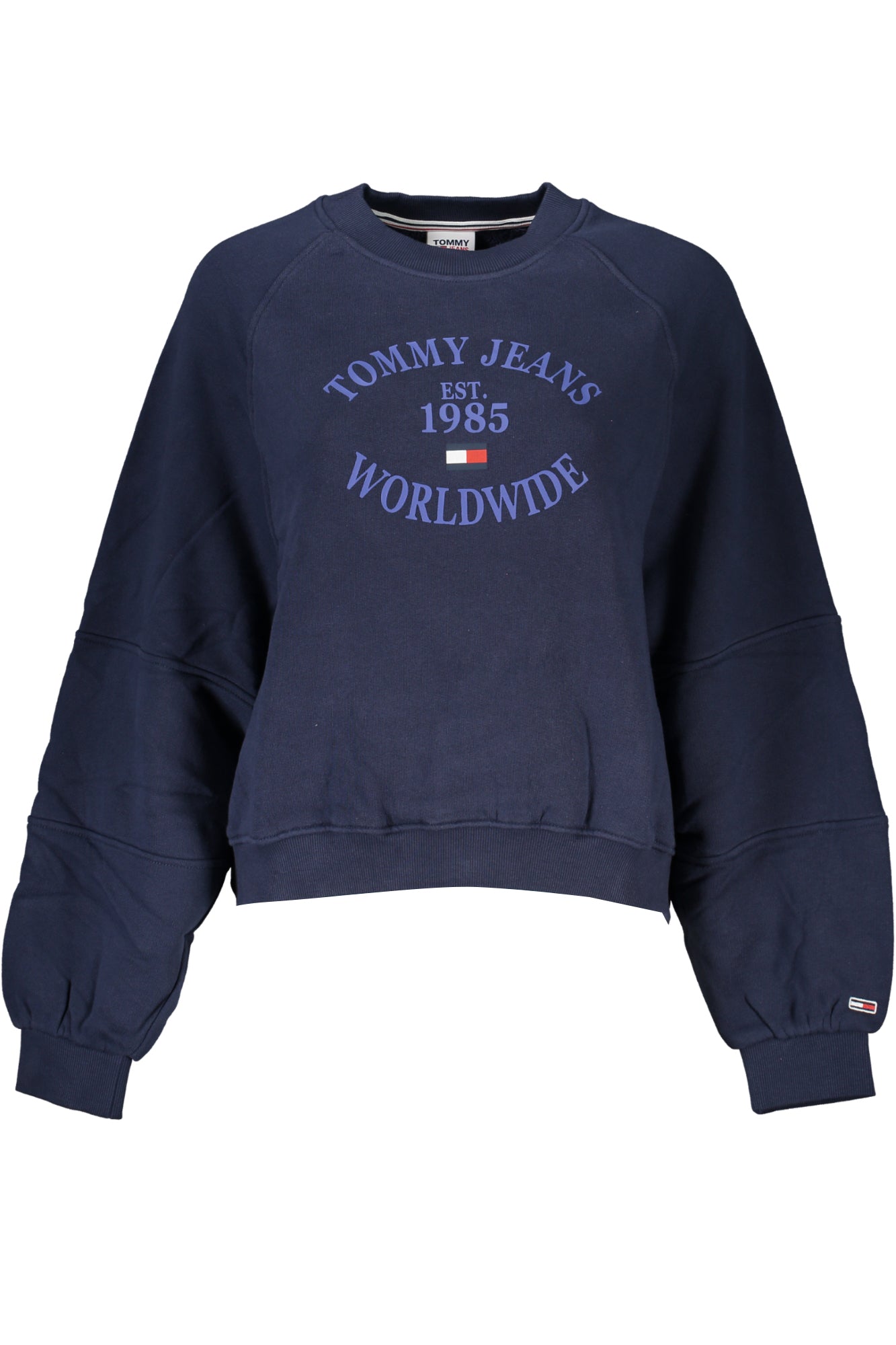 TOMMY HILFIGER NŐI KÉK cipzár nélküli pulóver